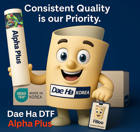 [Newsletter Vol.14] Dae Ha DTF Film_Filloo introduces Dae Ha DTF Film-Alpha Plus!