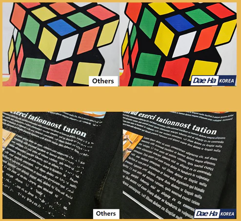 [Newsletter Vol.13] Dae Ha DTF Film_Side-by-Side Film Comparison: Quality You Can See.